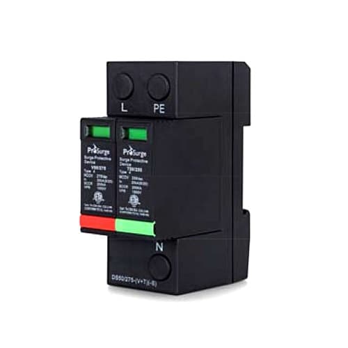 DS50/320(V+T)-S AC Surge Protective Device + 2 Pole Enclosure