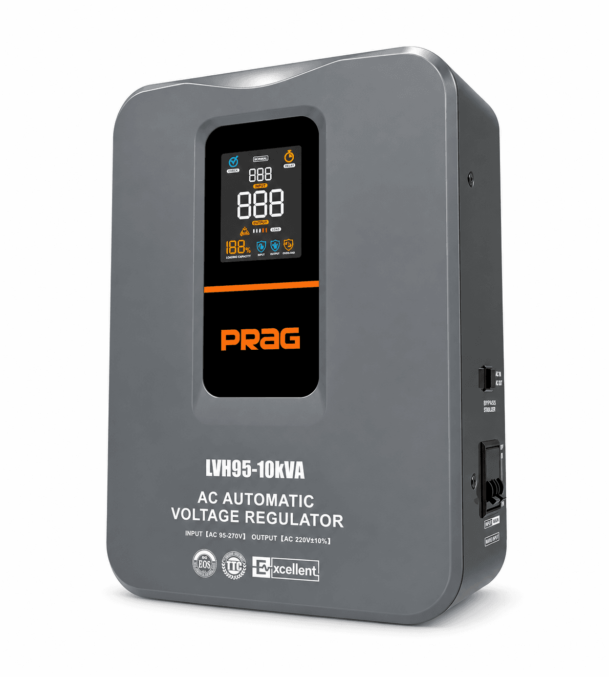 10KVA Relay 95-270V Wall Voltage Stabilizer