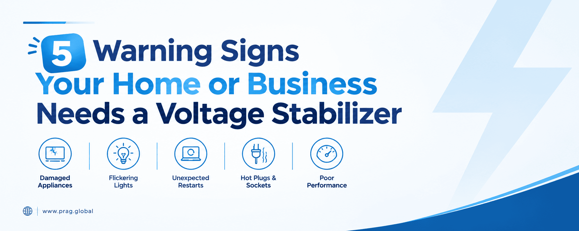 5 warning signs your home or business needs a Voltage Stabilizer